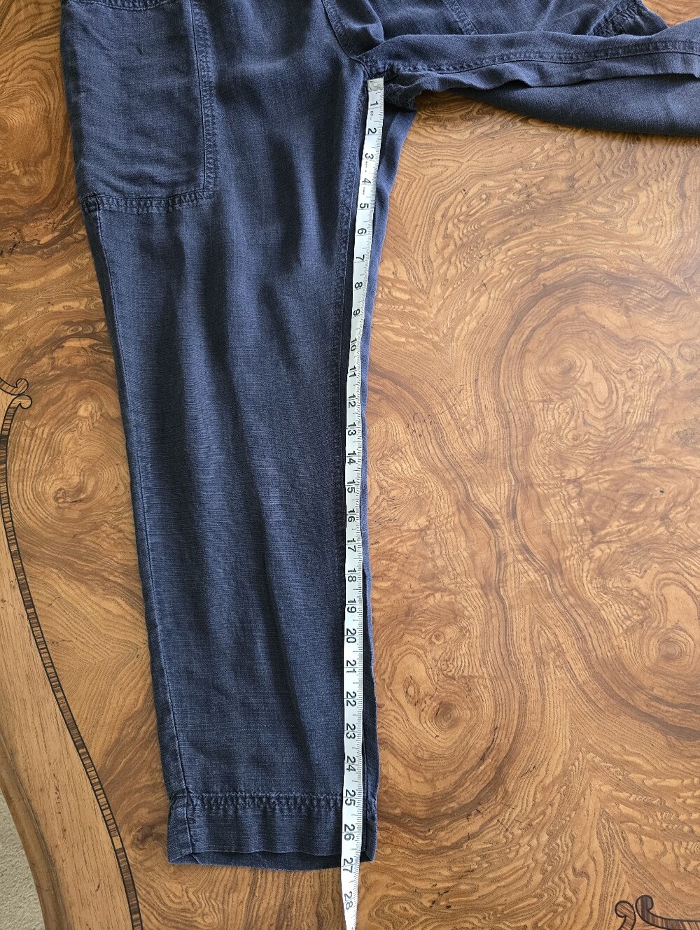 Splendid Linen Blend Drawstring Pull-On Pants, Charcoal Gray, Womens size M NWT - Picture 8 of 8